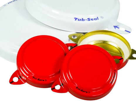 Tri sure metal tab seal cap industrial tamper evident cover cap