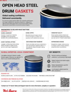 Open Head Steel Drum Gasket