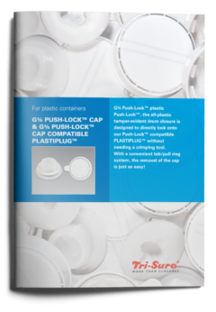 Tri Sure G¾ Push Lock Cap G¾ Push Lock Cap Compatible Plastiplug