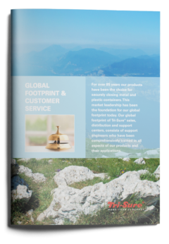 Tri Sure brochure Customer service and global footprint
